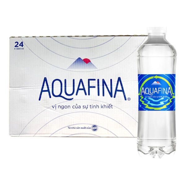 Thùng Nước Aquafina 500ml - 24 Chai Mẫu Mới