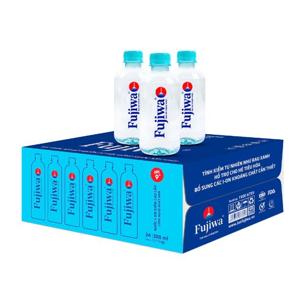 Thùng Nước Ion Kiềm Fujiwa 300ml - 24 Chai