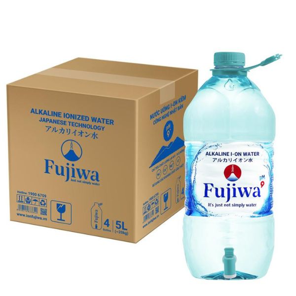 Thùng Nước Ion Kiềm Fujiwa 5L- 4 Chai
