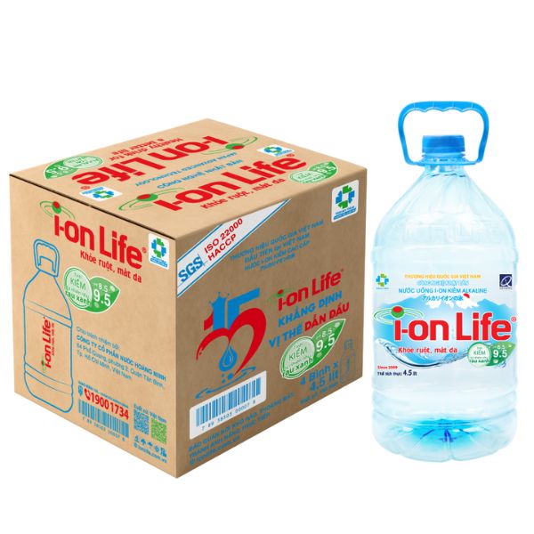 Thùng Nước Ion Kiềm Icon Life 4.5L- 4 Chai
