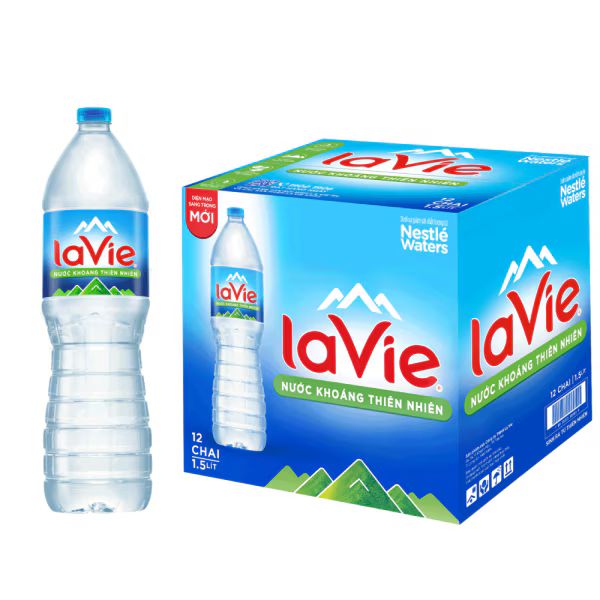 Thùng Nước Lavie 1.5L - 12 Chai
