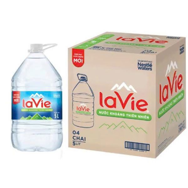 Thùng Nước Lavie 5L - 4 Chai