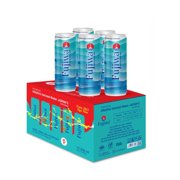 Thùng Nước Ion Kiềm Fujiwa Hydrogen - 24 Lon