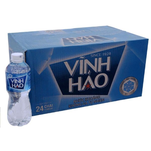 Thùng Nước Vĩnh Hảo 500ml - 24 Chai