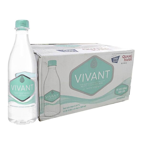 Thùng Nước Vĩnh Hảo Vivant 500ml - 24 Chai