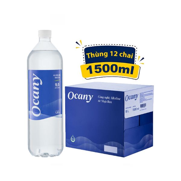 Thùng Nước Ion Kiềm Ocany 1.5L - 12 Chai