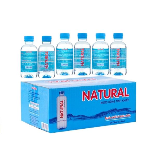Thùng nước Natural 250ML - 24 chai
